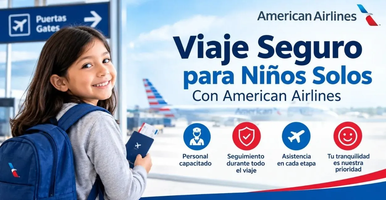 Politica de menores no acompanados de American Airlines